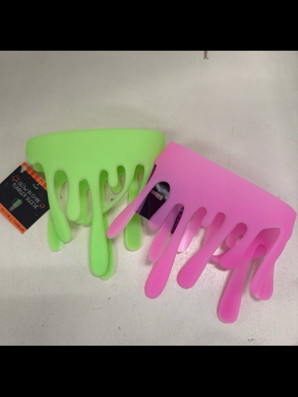 Target Bullseye Halloween Glow-in-the-Dark Green and Pink Slime Sleeve